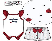 Cuddle Bug 3-Piece Short Set with Accessory β 12M-24M